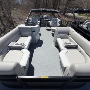 2026 Godfrey EX2286SBX Tripletoon - Charcoal/Lagoon