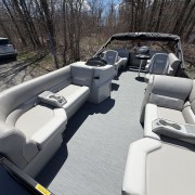 2026 Godfrey EX2286SBX Tripletoon - Charcoal/Lagoon