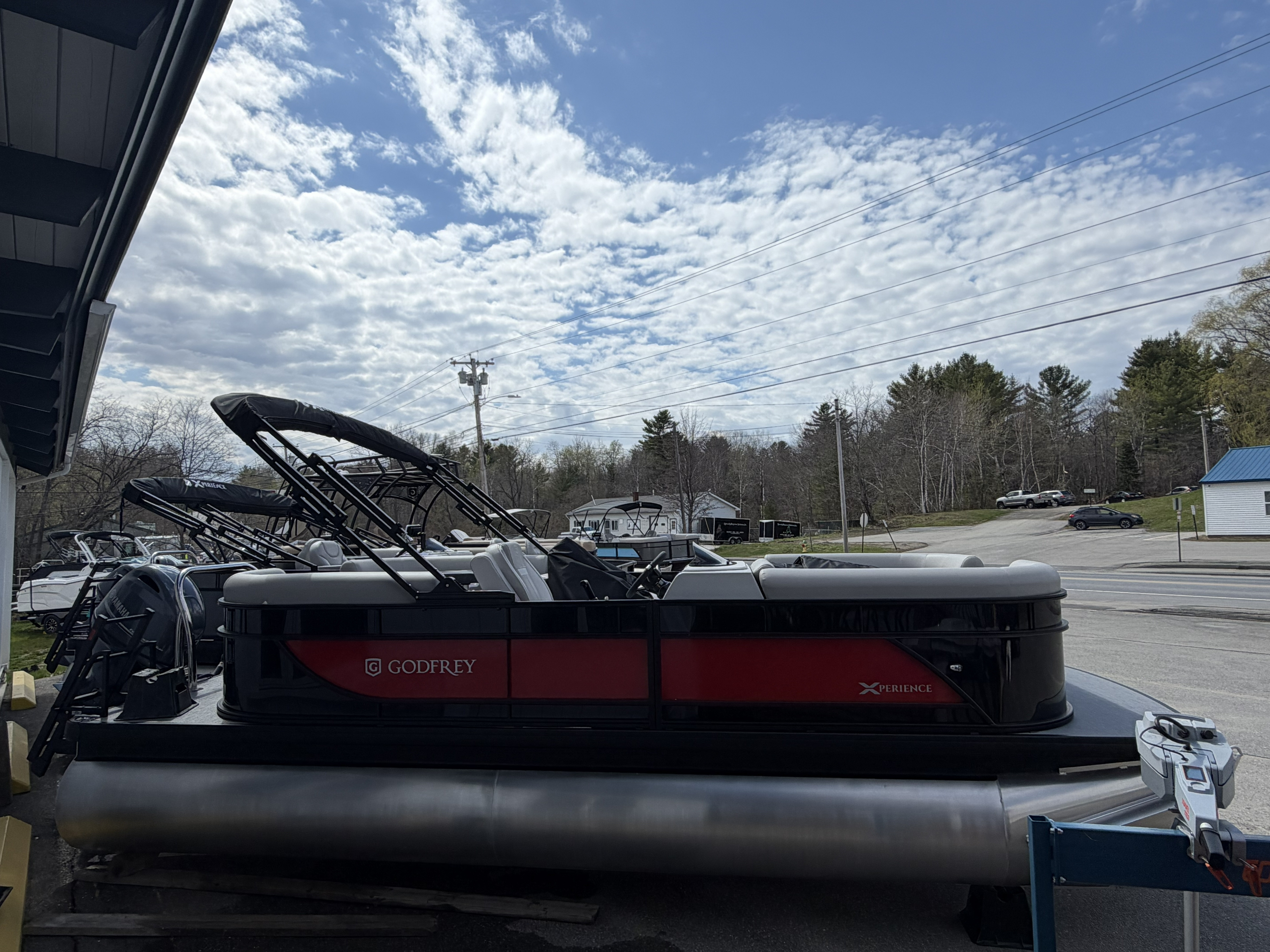 2026 Godfrey EX2086SBX Pontoon Boat - Black/Crimson