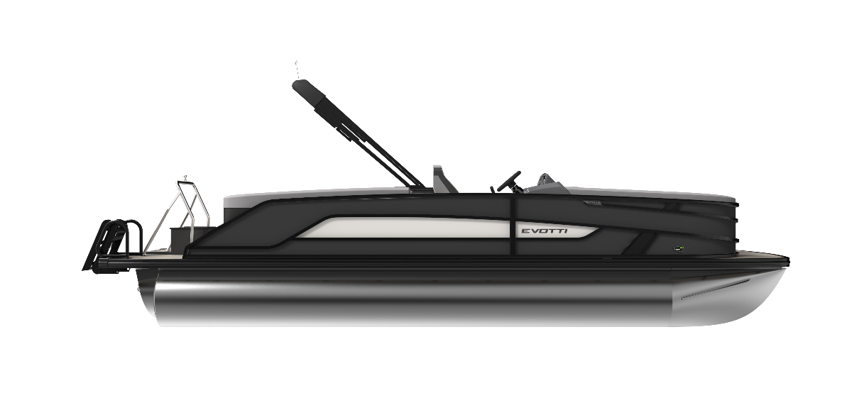 2026 Evotti 521QL Triple Pontoon Boat - Black/White
