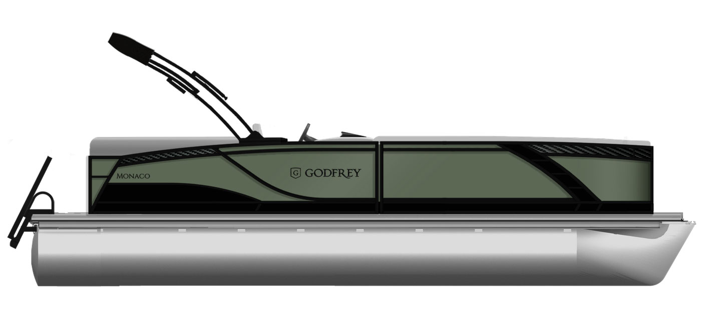 2026 Godfrey MC255MTF Tripletoon - Sage/Black 2026 Godfrey MC255MTF Tripletoon - Sage/Black