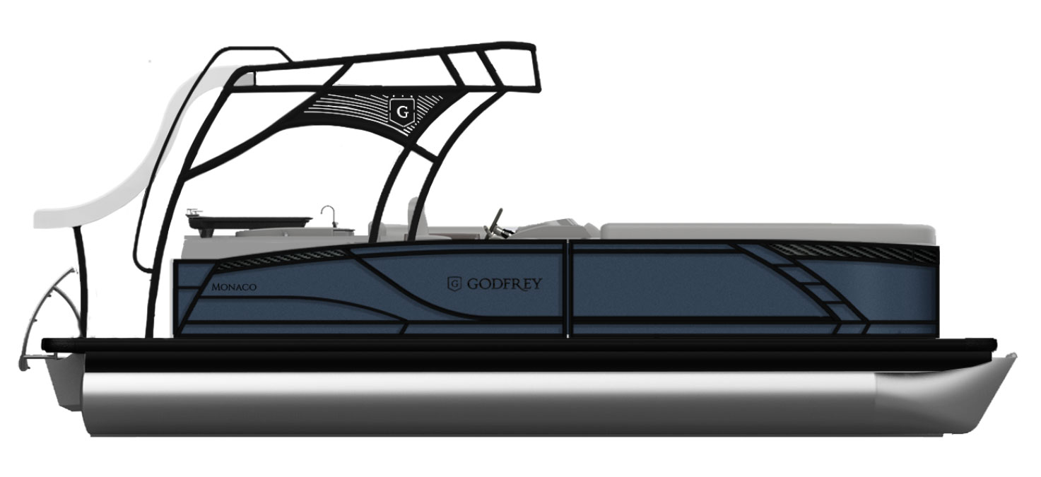2026 Godfrey MC235SDB Tripletoon - Pacific Smooth/Carbon Fiber 2026 Godfrey MC235SDB Tripletoon - Pacific Smooth/Carbon Fiber