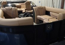 2025 Godfrey MC235DFL Triple Pontoon Boat - Pacific Smooth/Black