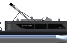 2026 Godfrey EX1886FX Party Barge - Charcoal/Black